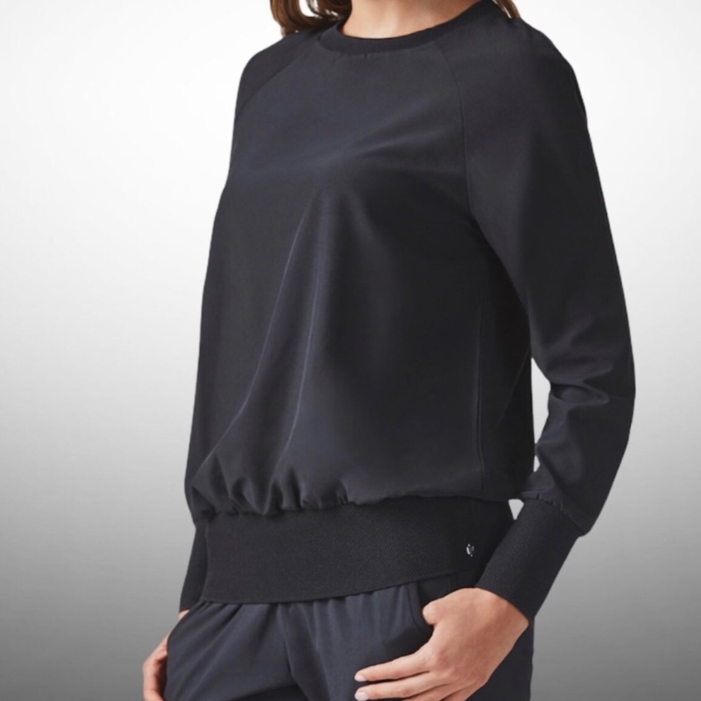 Fabletics Black Lola Back Cutout Pullover